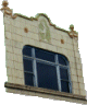Palladin style window from historic building on Bank Street in New London CT