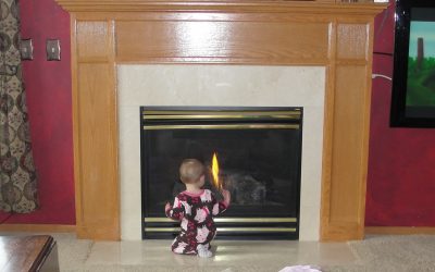 Child safety tip: get a safety screen for your gas fireplace